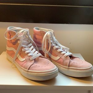 Pink hi top Vans
